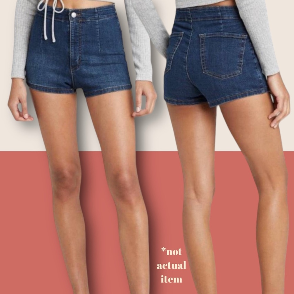 👖 HIGHEST RISE STRETCH WILD FABLE JORTS JEAN DENIM SHORTS SZ 6 / 29R